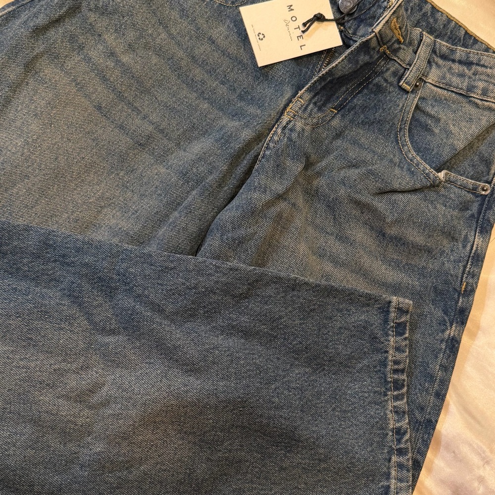 Motel Rocks Men’s Classic Blue Relaxed Jeans